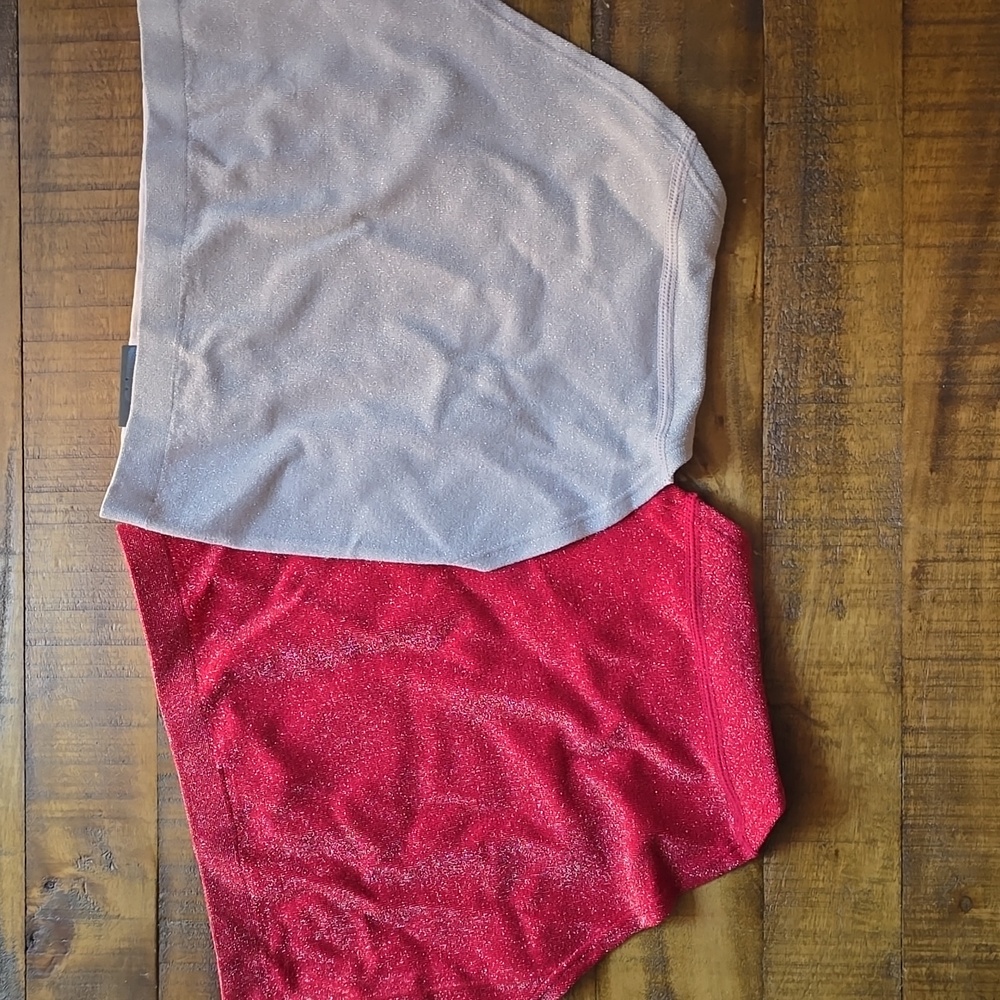 Modern Movement Stretch Seamless Brief Panty Red & Cream Sparkle ⭐️NWT⭐️ - Picture 6 of 6